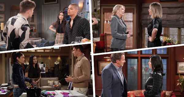 B&B Week of January 29, 2024: Poppy insisted Bill wasn't Luna's father. Luna and R.J. made love. Zende was angry about R.J.'s new home. News of Thomas' proposal spread.